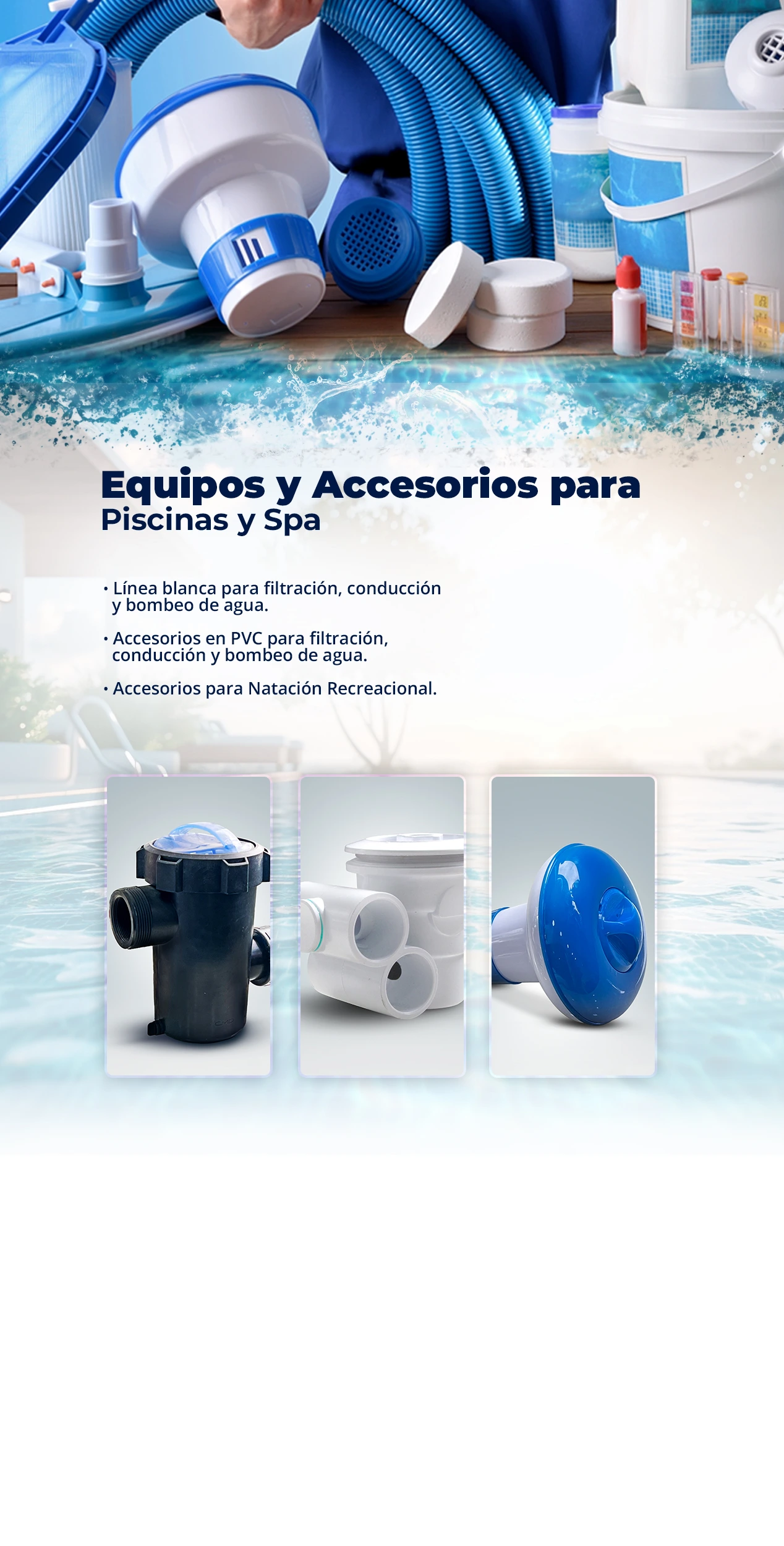 Equipos y accesorios PISICNAS y SPA